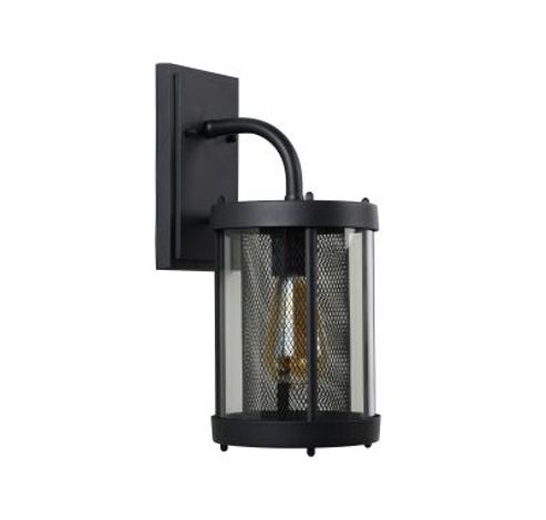 MAKKUM - Wandlamp Buiten - E27 - IP23 - Zwart  Lucide