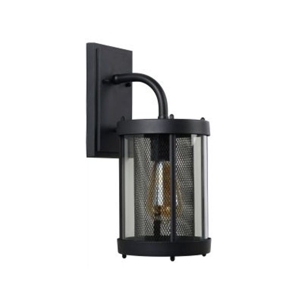 Lucide MAKKUM - Wandlamp Buiten - E27 - IP23 - Zwart