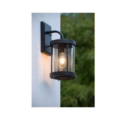 MAKKUM - Wandlamp Buiten - E27 - IP23 - Zwart  Lucide