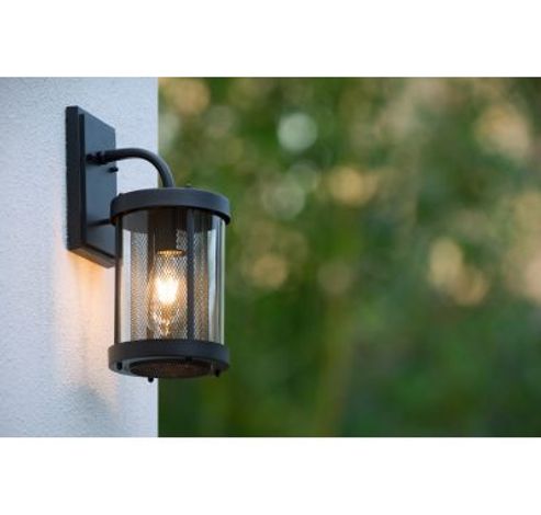 MAKKUM - Wandlamp Buiten - E27 - IP23 - Zwart  Lucide