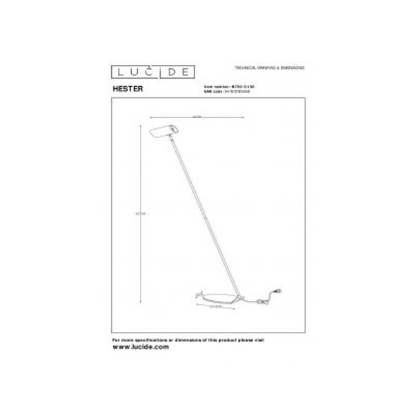 Lucide HESTER - Leeslamp - GU10 - Antraciet