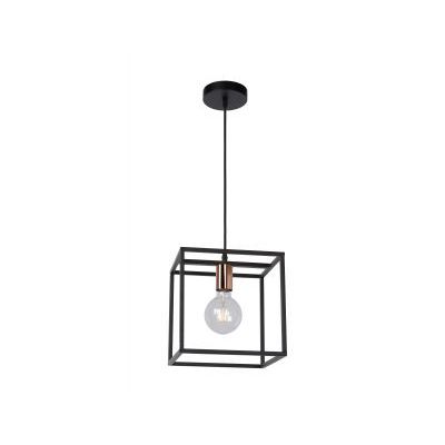 ARTHUR - Hanglamp - E27 - Zwart  Lucide