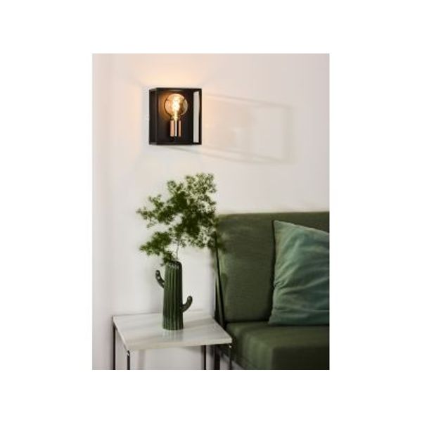 Lucide ARTHUR - Wandlamp - E27 - Zwart