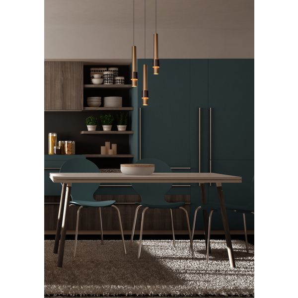 Lucide Margary - Hanglamp - Ø 28 cm - LED Dimb. - 3x5W 2700K - Koffie