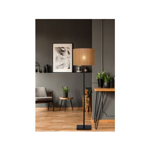 Lucide Magius - Vloerlamp - Ø 42 cm - 1xE27 - Licht hout