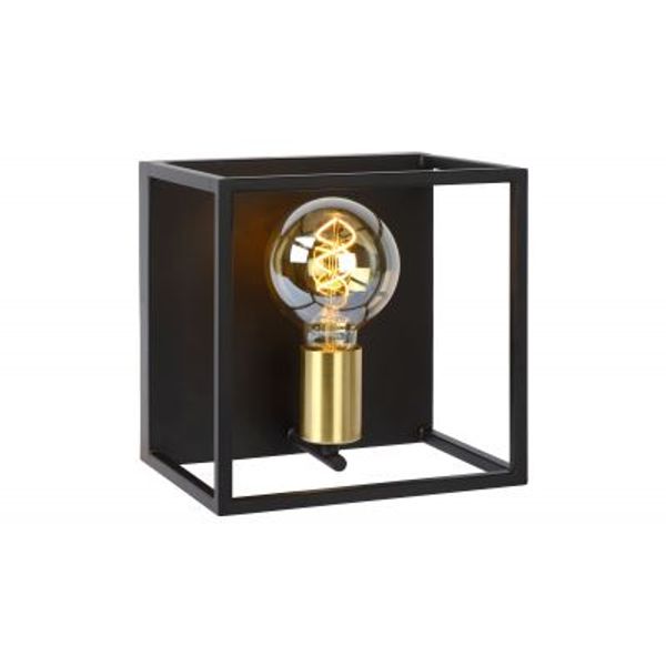 Lucide RUBEN Wandlicht 1x E27 40W Zwart / mat goud