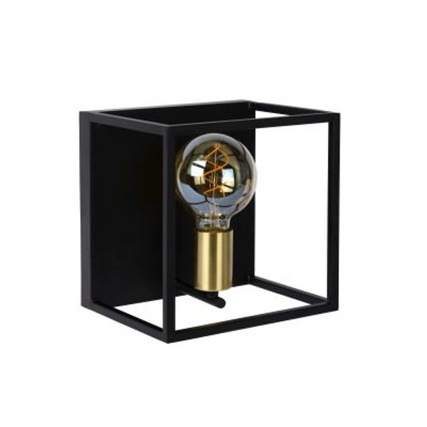 Lucide RUBEN Wandlicht 1x E27 40W Zwart / mat goud