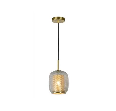 AGATHA Hanglamp 1x E27/40W Mat Goud/Glas  Lucide