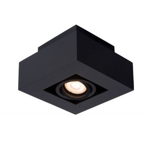 XIRAX Plafondlicht 1xGU10/5W LED DTW Zwart  Lucide