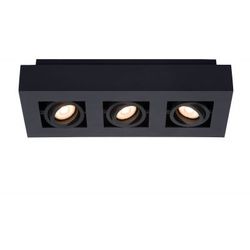 Lucide XIRAX Plafondlicht 3xGU10/5W LED DTW Zwart