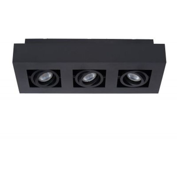 Lucide XIRAX Plafondlicht 3xGU10/5W LED DTW Zwart