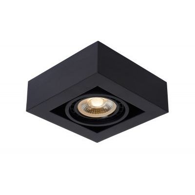 ZEFIX Plafondspot 1x Gu10/12W DTW Zwart  Lucide