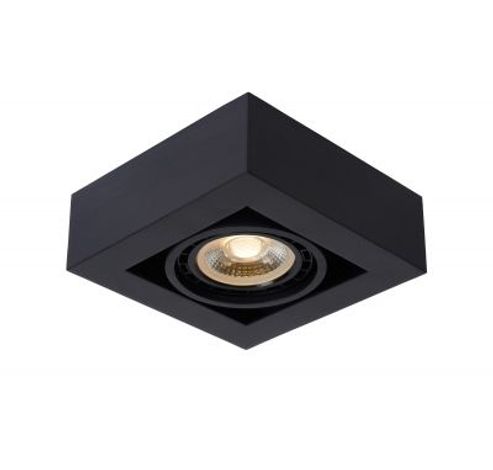 ZEFIX Plafondspot 1x Gu10/12W DTW Zwart  Lucide