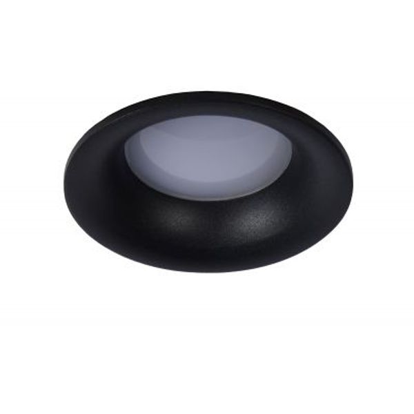 Lucide ZIVA Inbouwspot Rond GU10/5W IP44 Ø8.5cm Zwart