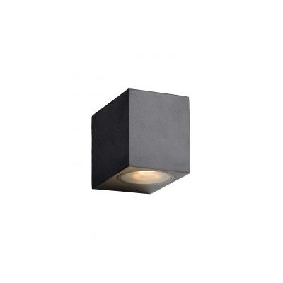 ZORA-LED Wandlicht GU10/5W L9 W6.5 H8cm Zwart  Lucide