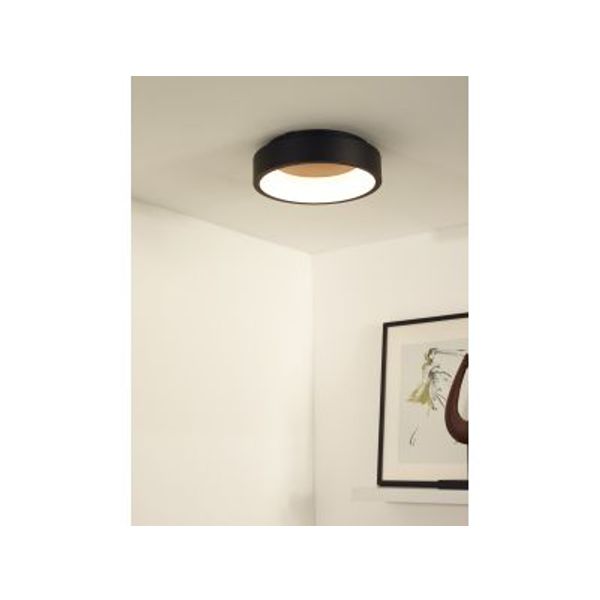 Lucide TALOWE LED Plafonnier Ø30cm 20W 3000K Zwart