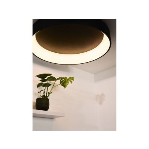 Lucide TALOWE LED Plafonnier Ø80cm 80W 3000K Zwart