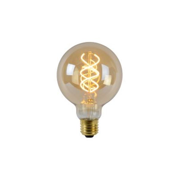 Lucide Lamp LED Globe G95 5W 260LM 2200K Dimbaar Amber