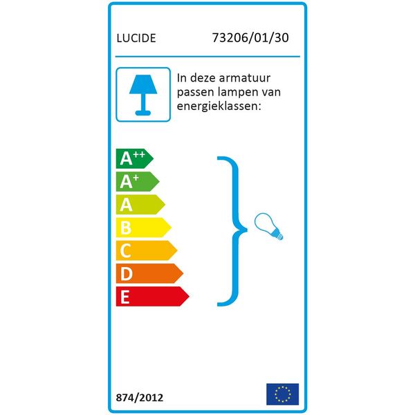 Lucide LIONEL Wandlamp 1xE27/40W Zwart