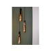 Lucide ORLANDO Hanglamp 3xE27/60W Zwart/Smoke glas