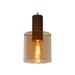 Lucide TOLEDO Hanglamp E27/60W Koper / Amber glas