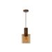 Lucide TOLEDO Hanglamp E27/60W Koper / Amber glas