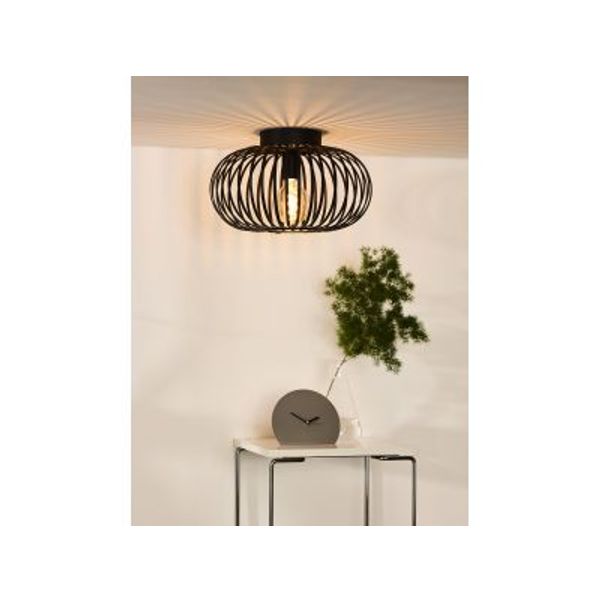 Lucide MANUELA Plafondlicht 1xE27 Ø40cm Zwart