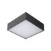 Lucide ROXANE Plafonnier Led Vierkant 10W Anthraciet