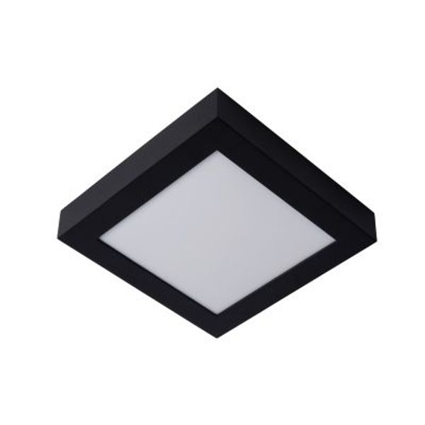 Lucide BRICE-LED Plafonnier Dimbaar 22W Vierkant IP44 Zwa