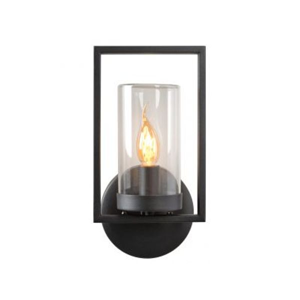 Lucide NISPEN Wandlicht IP44 E14 H33cm Zwart