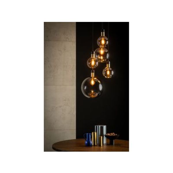 Lucide JULIUS Hanglamp 5x E27 Smoke Glas