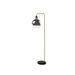 Lucide JULIUS Vloerlamp E27/25W Smoke glas/ Zwart Marmer