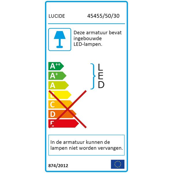 Lucide RAYA Pendel LED 36W 2700K Zwart