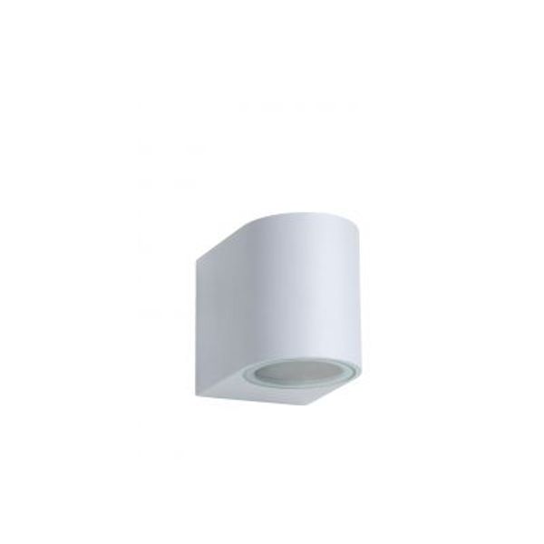 Lucide ZORA-LED Wandlicht GU10/5W L9 W6.5 H8cm Wit