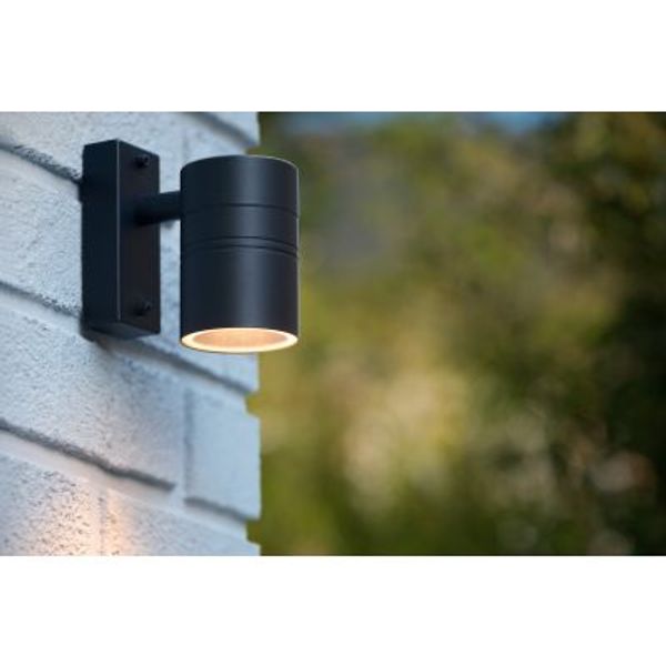 Lucide ARNE-LED Wandlicht 1xGU10/5W Zwart