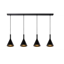 Lucide GIPSY Hanglamp 4x E27 Zwart Beton