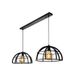 Lucide DIKRA Hanglamp 2xE27 60W Zwart