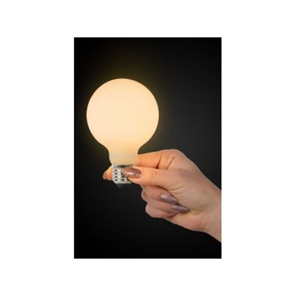 Lucide G80 - Filament lamp - Ø 8 cm - LED Dimb. - E27 - 1x8W 2700K - 3 StepDim - Opaal Lucide