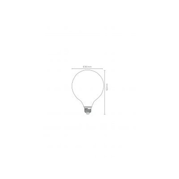 Lucide G80 - Filament lamp - Ø 8 cm - LED Dimb. - E27 - 1x8W 2700K - 3 StepDim - Opaal Lucide