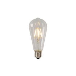 Lucide ST64 - Filament lamp - Ø 6,4 cm - LED Dimb. - E27 - 1x5W 2700K - Transparant Lucide