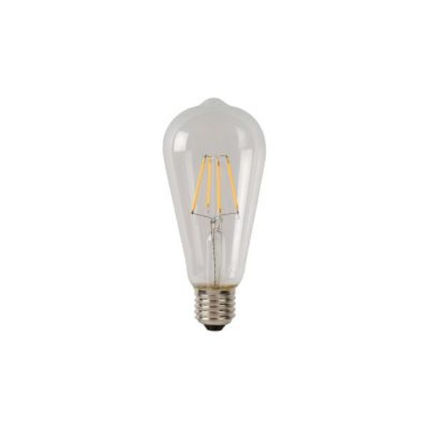 Lucide ST64 - Filament lamp - Ø 6,4 cm - LED Dimb. - E27 - 1x5W 2700K - Transparant Lucide