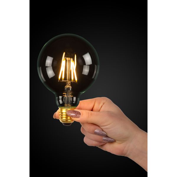 Lucide G95 - Filament lamp - Ø 9,5 cm - LED Dimb. - E27 - 1x5W 2700K - Transparant Lucide