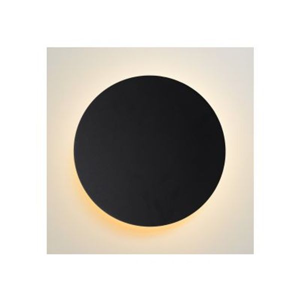 Lucide EKLYPS LED - Wandlamp - Ø 25 cm - LED - 1x9W 3000K - Zwart Lucide