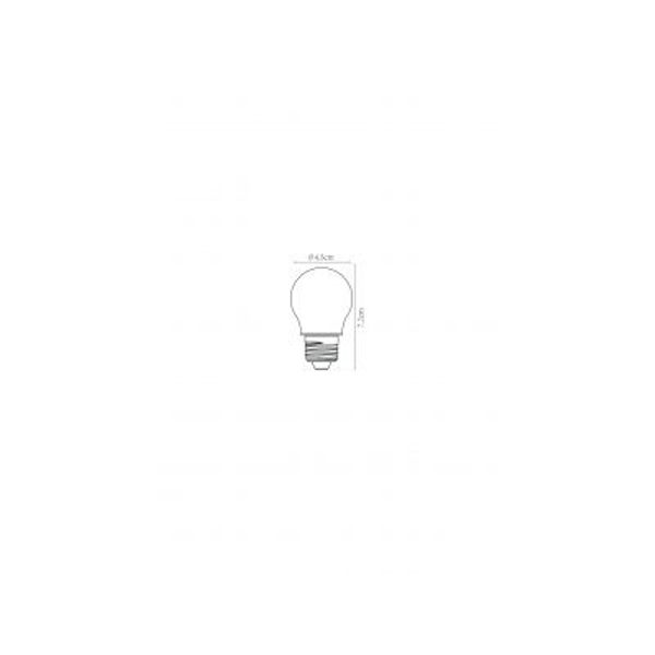 Lucide G45 - Filament lamp - Ø 4,5 cm - LED Dimb. - E27 - 1x4W 2700K - Transparant Lucide