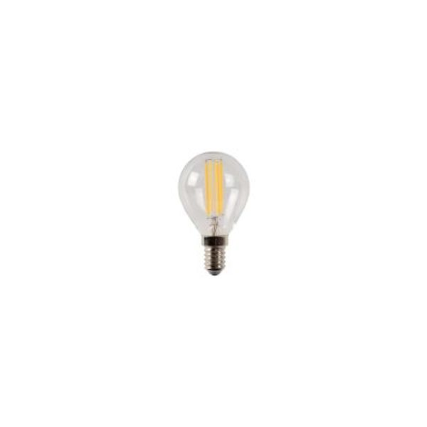 Lucide P45 - Filament lamp - Ø 4,5 cm - LED Dimb. - E14 - 1x4W 2700K - Transparant Lucide