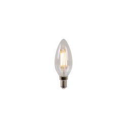 Lucide C35 - Filament lamp - Ø 3,5 cm - LED Dimb. - E14 - 1x4W 2700K - Transparant Lucide