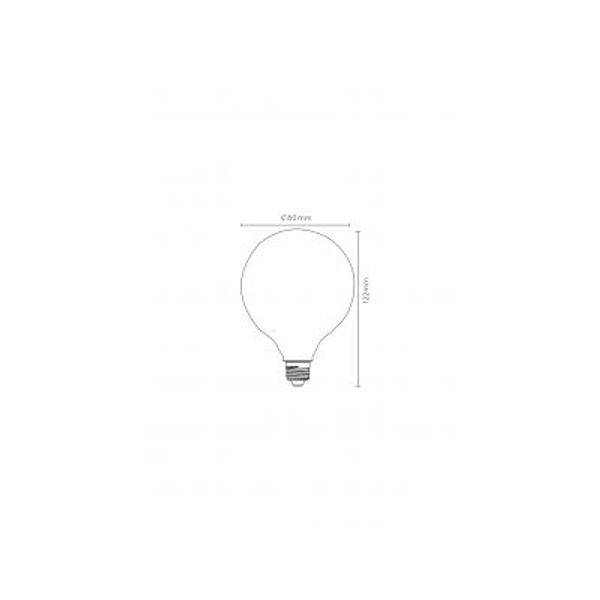 Lucide G80 - Filament lamp - Ø 8 cm - LED Dimb. - E27 - 1x5W 2700K - Opaal