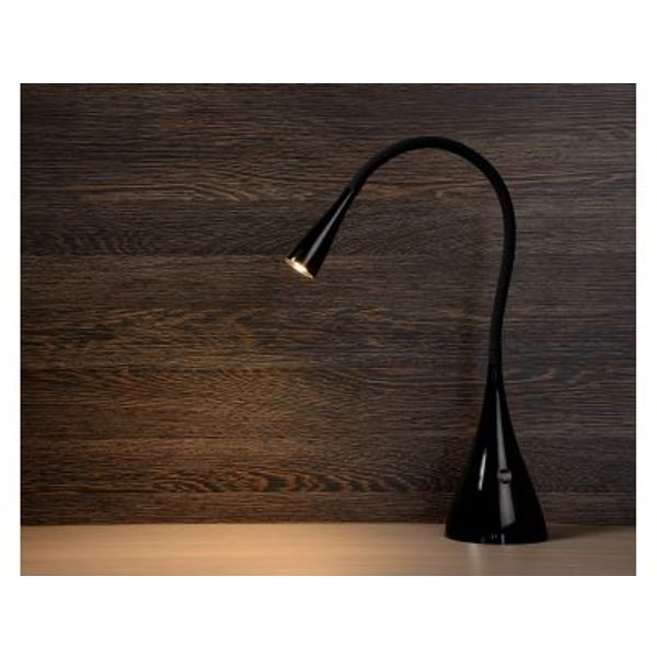 Lucide ZOZY - Bureaulamp - LED Dimb. - 1x4W 3000K - Zwart Lucide