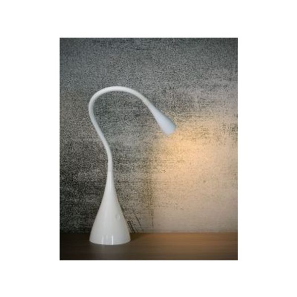 Lucide ZOZY - Bureaulamp - Ø 20 cm - LED Dimb. - 1x4W 3000K - Wit Lucide