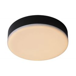 Lucide CERES-LED - Plafonnière Badkamer - Ø 21,5 cm - LED Dimb. - 1x30W 3000K - IP44 - Zwart Lucide